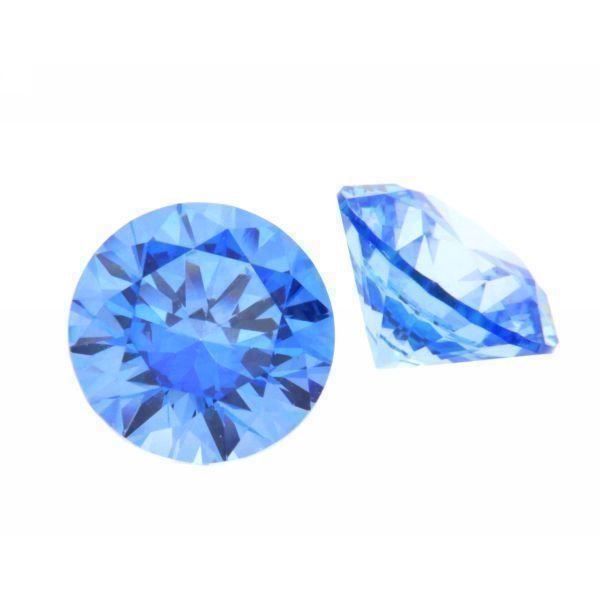 Edelsteine: Zirkonia Hellblau / 3mm rund / 4Stk – Neu und originalverpackt aus Kradolf von oxanab