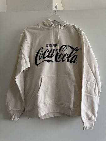 Coca-Cola Hoodie Cremefarben Geösse L 