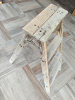 Trittleiter Holz antik gebraucht H95cm L65cm B35cm