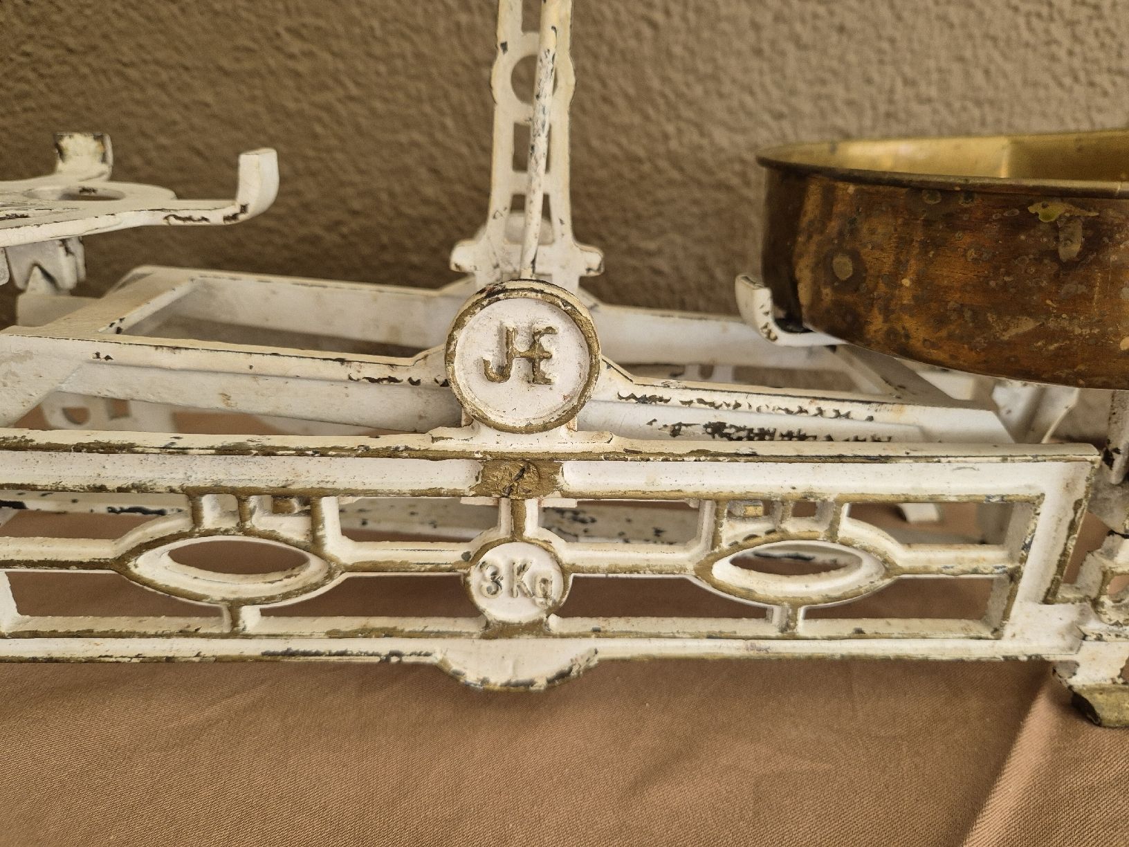 Bilance e pesi: Antike Waage, ca. 1920, mit Gewichten, Deko – Usato da Eschlikon TG venduto da zuzanka80 3