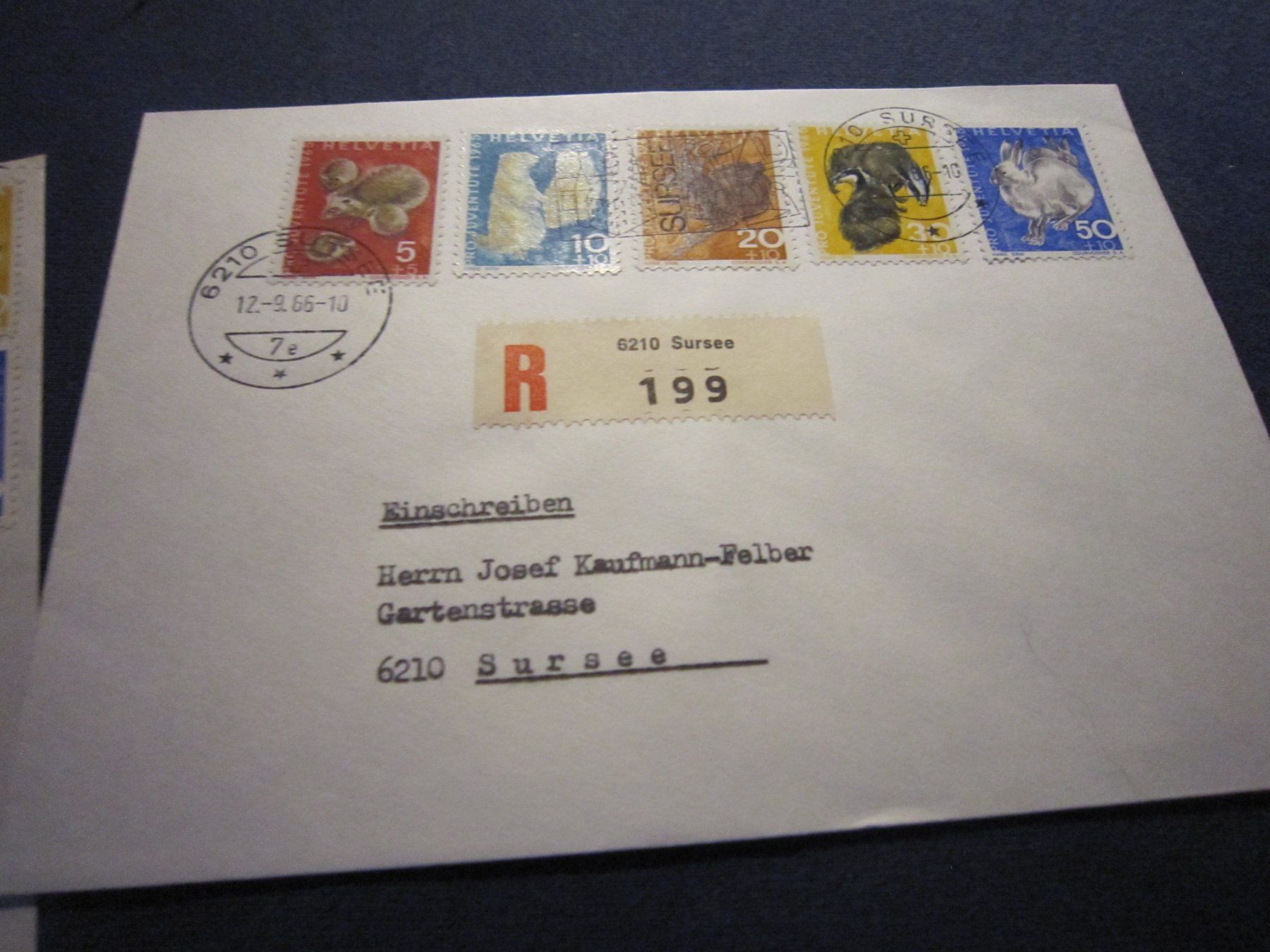 Alle Briefmarken: PJ 1965 FDC und verschiedene Marken – Gebraucht aus Gordola von Polentaefung 7