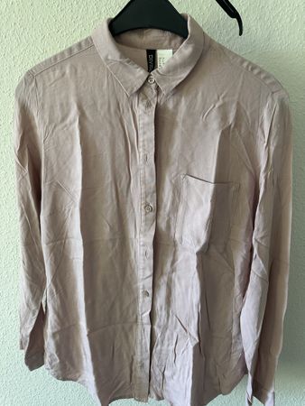 Lightweight H&M Divided Button-Up Shirt - Rose colour