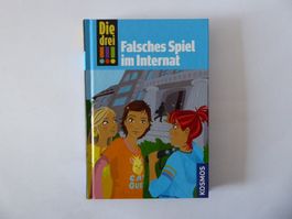 Die drei - Falsches Spiel im Internat, Kosmos,fast neuwertig