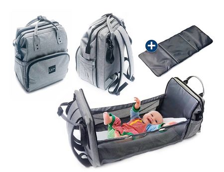 Wickelrucksack mit ausziehbarem Bett