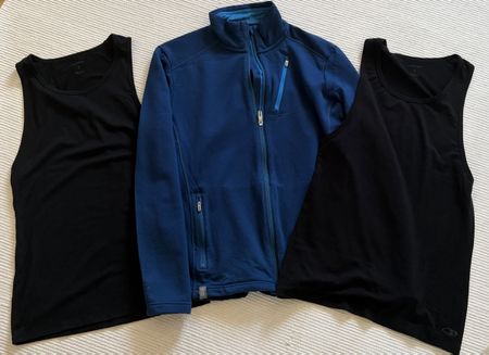 Icebreaker Merino Pullover blau Grösse S, 2 Unterhemden/Tops