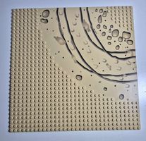LEGO Grundplatte Sand Wüste bedruckt 2359px2