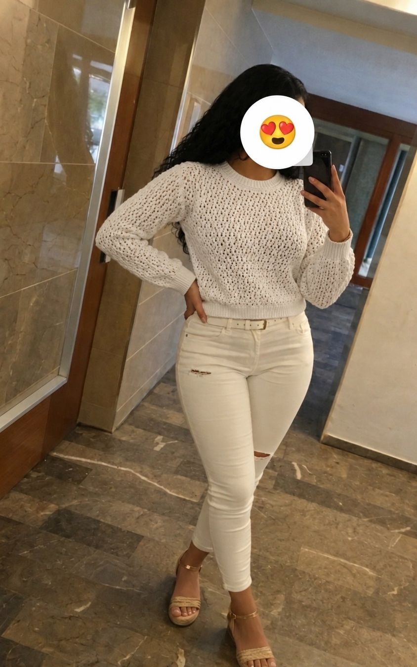 Mango Pullover & Sweatshirts: Weißer Strickpullover von Mango, Größe M – Neu (gemäss Beschreibung) aus Basel von qui_878t 1