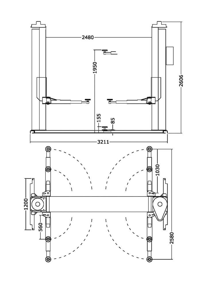 Hebebühne & Wagenheber: 2 Säulen Autolift, Hebebühne – Gebraucht aus Frasnacht von dan_c2l6 2