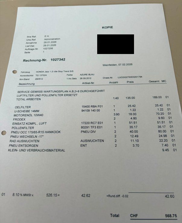 Honda Autos: HONDA Jazz 1.2i – Gebraucht aus Frauenfeld von Buff1 6
