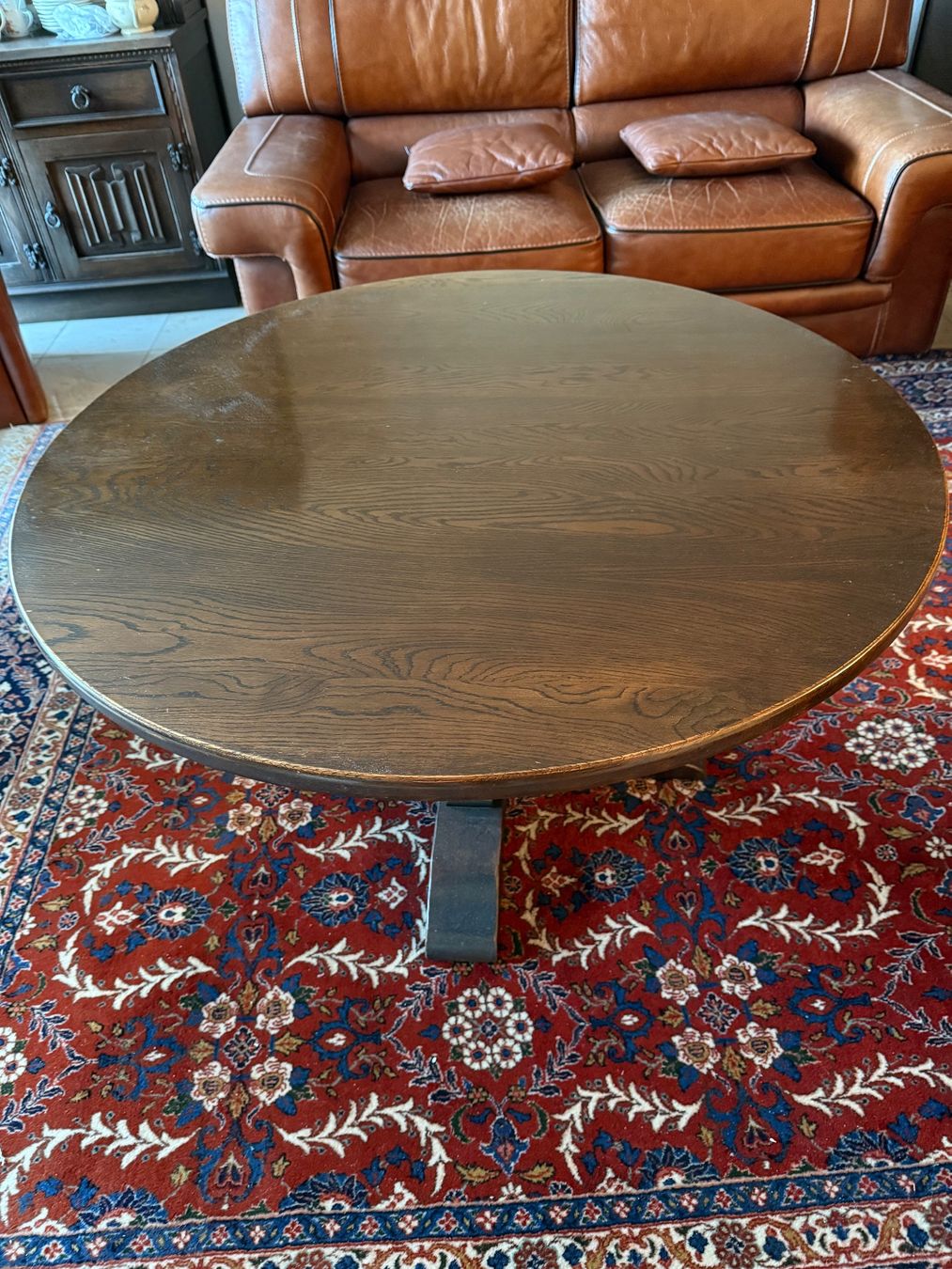 Tische: Couchtisch Eiche Rund Ø94 cm Vintage – Gebraucht aus Itingen von uhu777 3