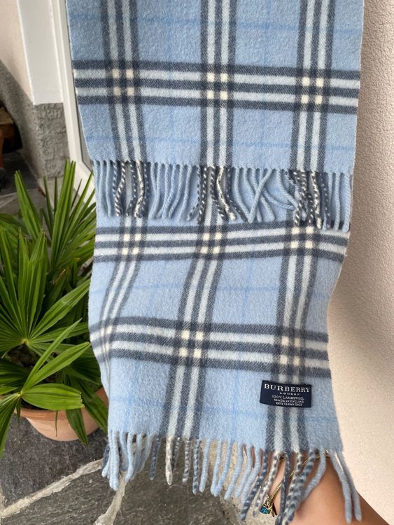 Wool Burberry Scarf Light Blue Kaufen auf Ricardo