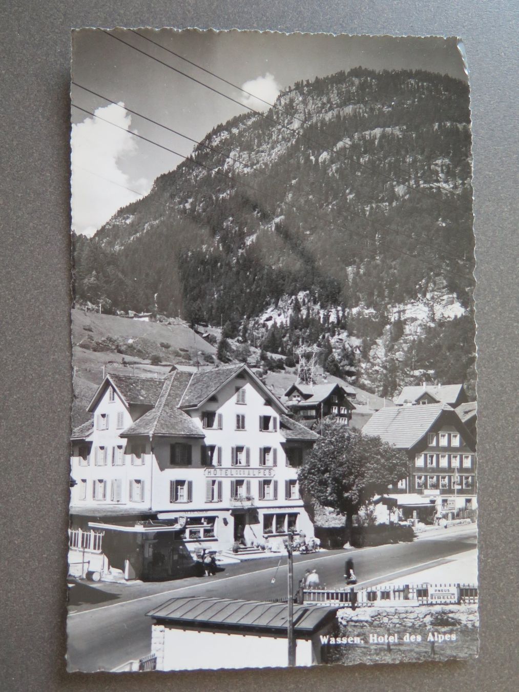 Cartoline postali: WASSEN - HOTEL DES ALPES – Usato da Wittenbach venduto da lipasal