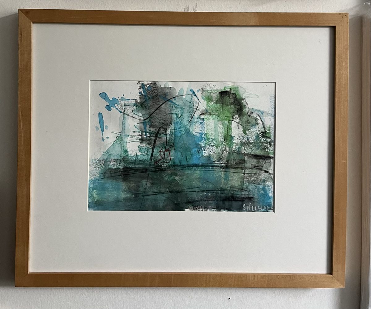 Dipinti: Abstrakte Kunst Aquarell/Pastell, signiert Spilmann – Usato da Riehen venduto da mcmal