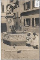 Chur - Majoran-Brunnen - animee belebt mit Kinder
