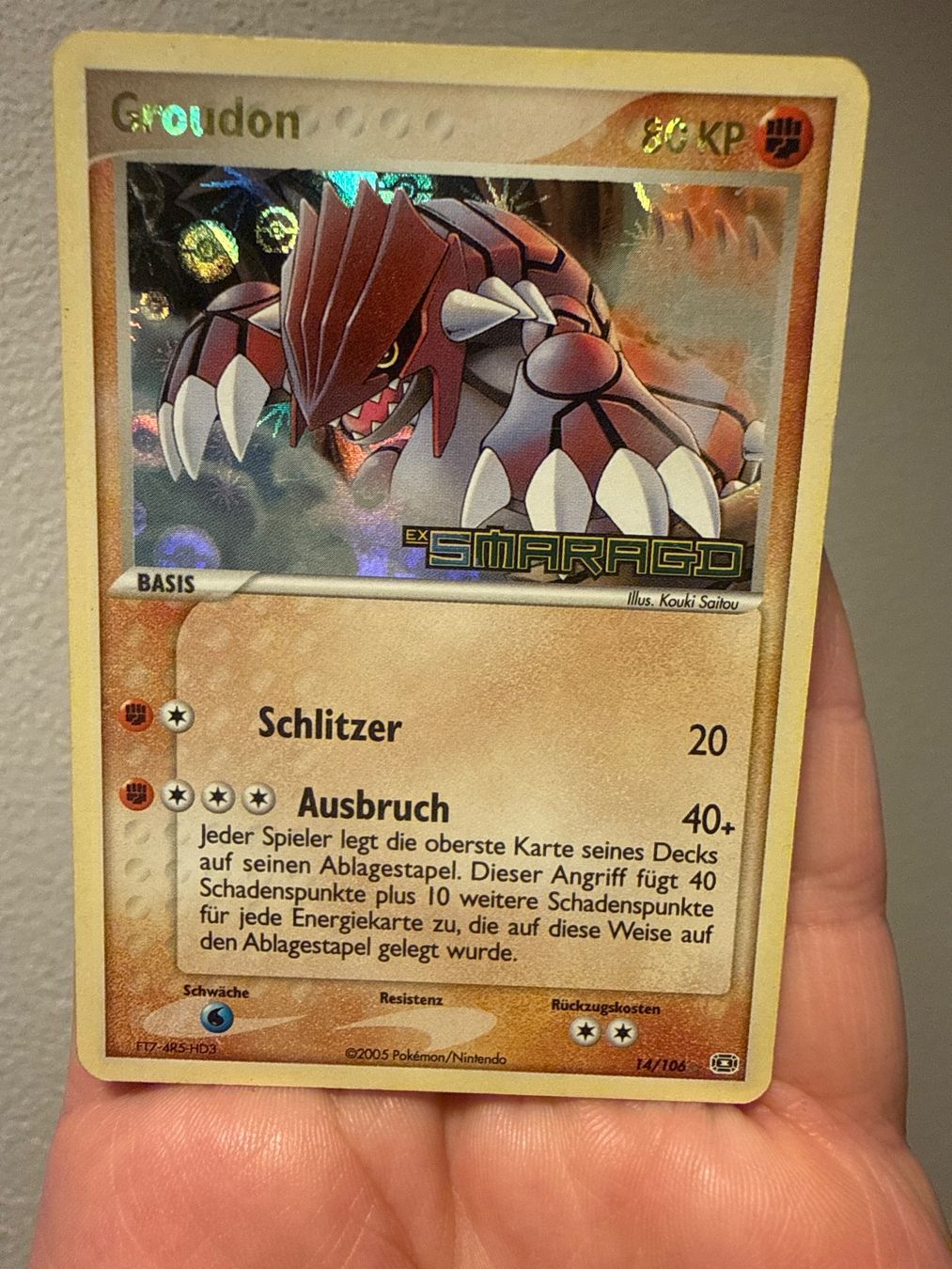 Cartoline: Pikachu Groudon Stamp aus EX Smaragd – Usato da Frauenfeld venduto da Poke_Toniii