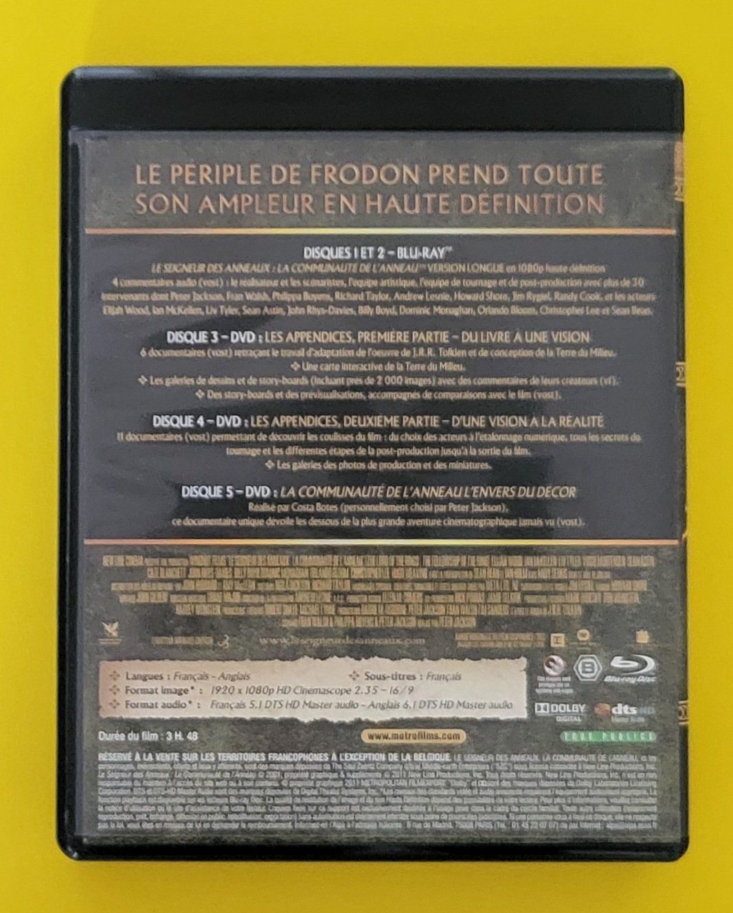 Tutti i DVDs: LE SEIGNEUR DES ANNEAUX - Trilogie version longue BLU-RAY – Usato da Pully venduto da Stewoui 2