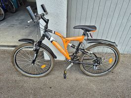 Vélo VTT orange 24 pouces bon état