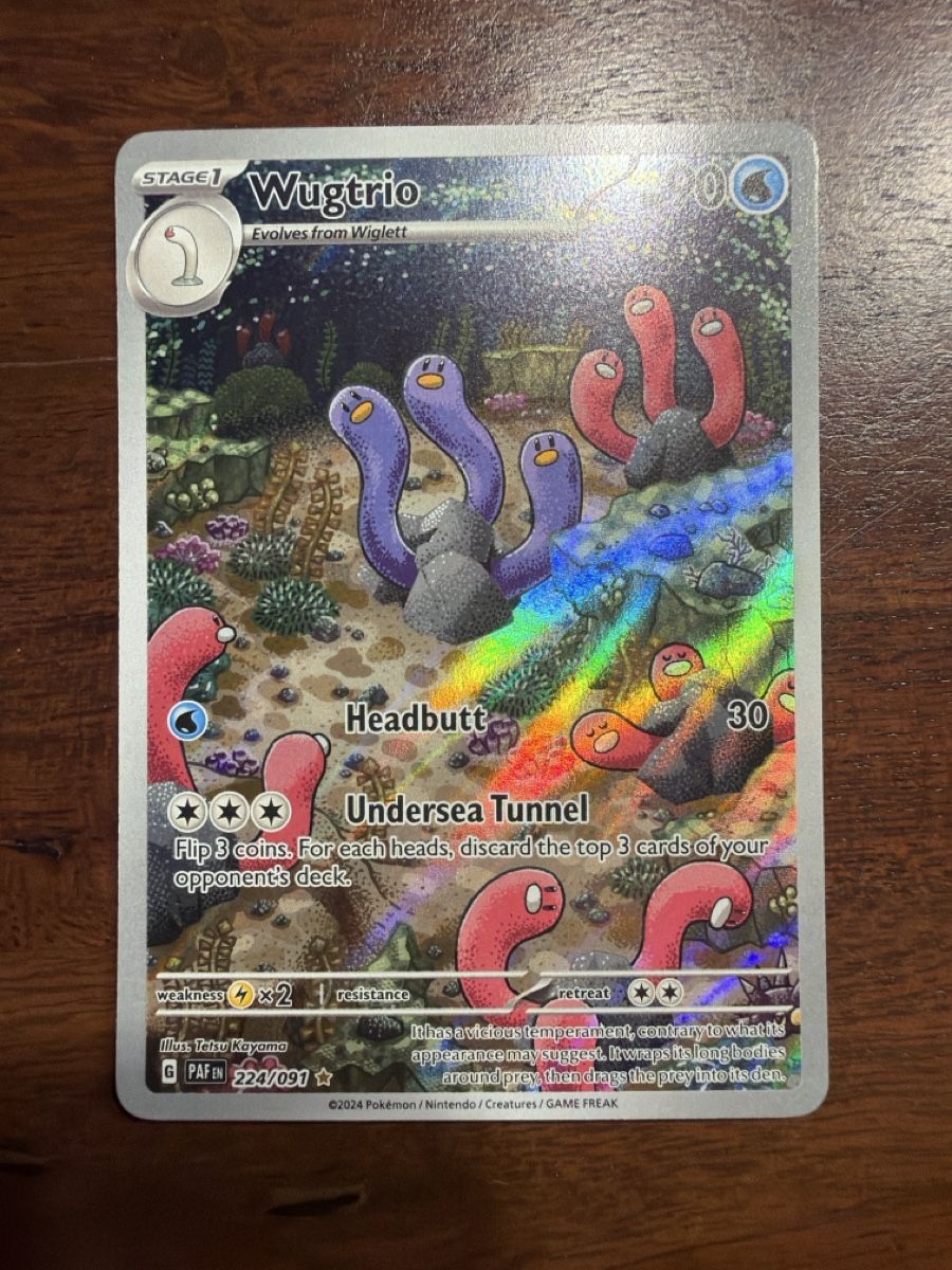 Pokémon Sammelbilder & Trading cards: Wugtrio (PAF 224) – Neu (gemäss Beschreibung) aus Emmenbrücke von Pack_Ripper