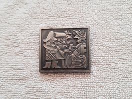 Plakette Fasnacht Basel 1971 Silber
