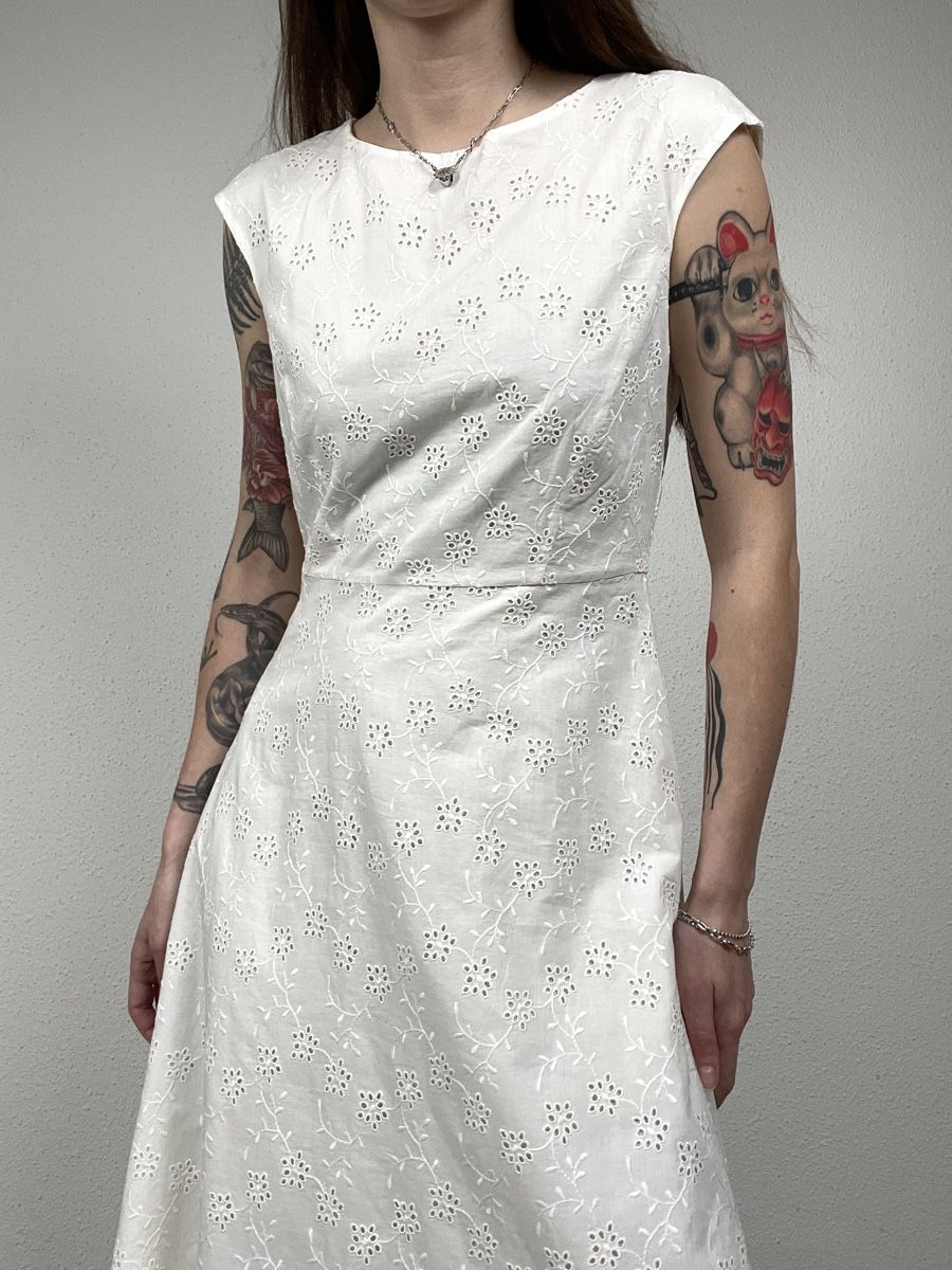 Max Mara Vestiti: MaxMara Studio Maxi Dress, Size 36, White – Usato da Knonau venduto da Grapesvintage 9