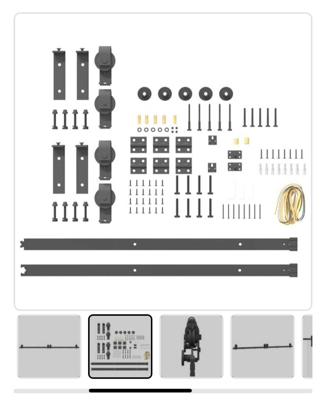 Ferramenta: Schiebetürbeschlag-Set – Nuovo (secondo la descrizione) da Winterthur venduto da mia_69rv 1