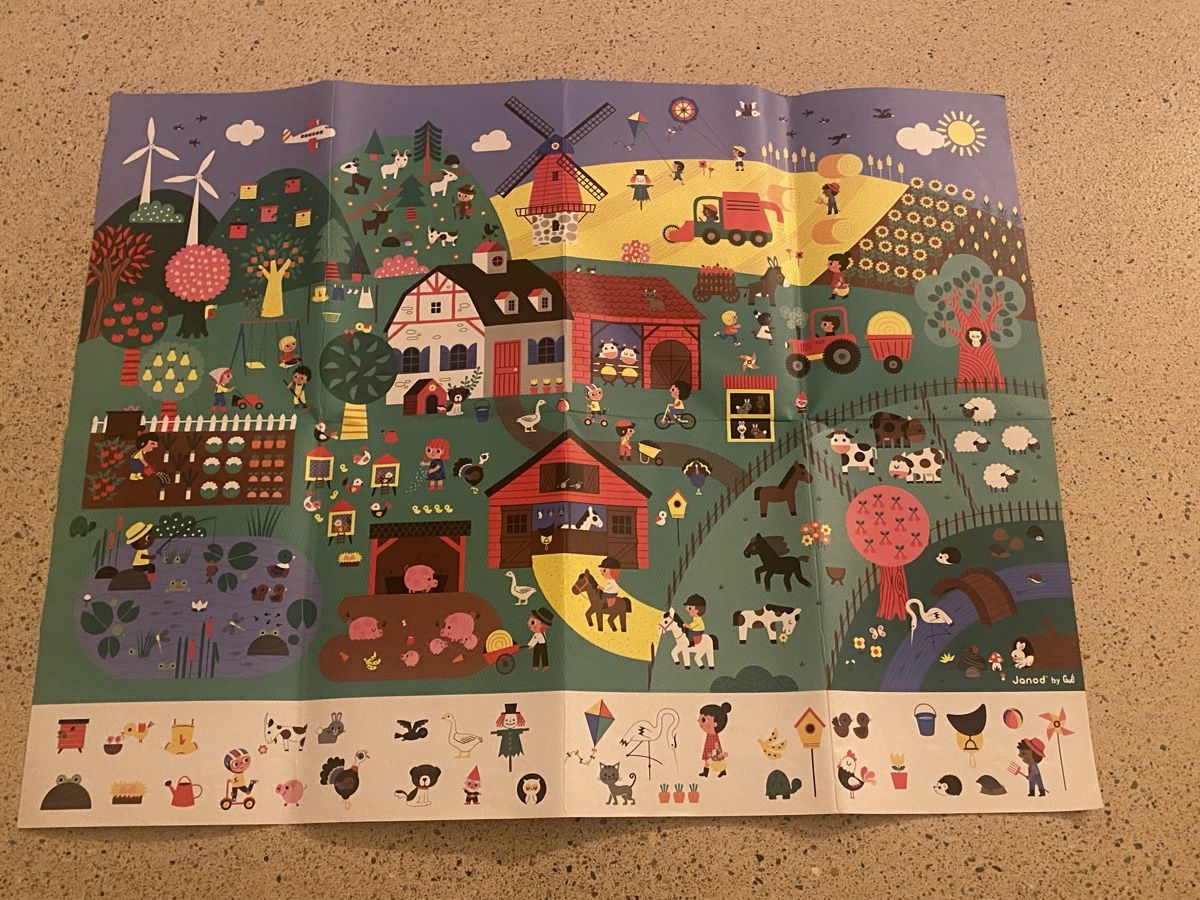 Janod Puzzles: Janod Puzzle Bauernhof mit Suchspiel – Neu (gemäss Beschreibung) aus Maur von Masazh 3