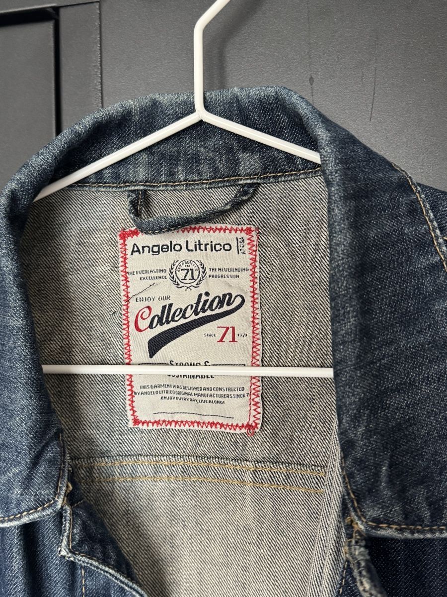 Giacche: Stylish Angelo Litrico Denim Jacket - Size L, Blue – Usato da Effretikon venduto da expiredrice 1