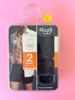 SLOGGI, Boxershorts Shirt Stop, Gr. S, 2 Stück in Schwarz