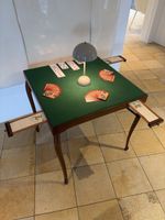 Antiker Bridge- & Spieltisch absolute Rarität * table de jeu