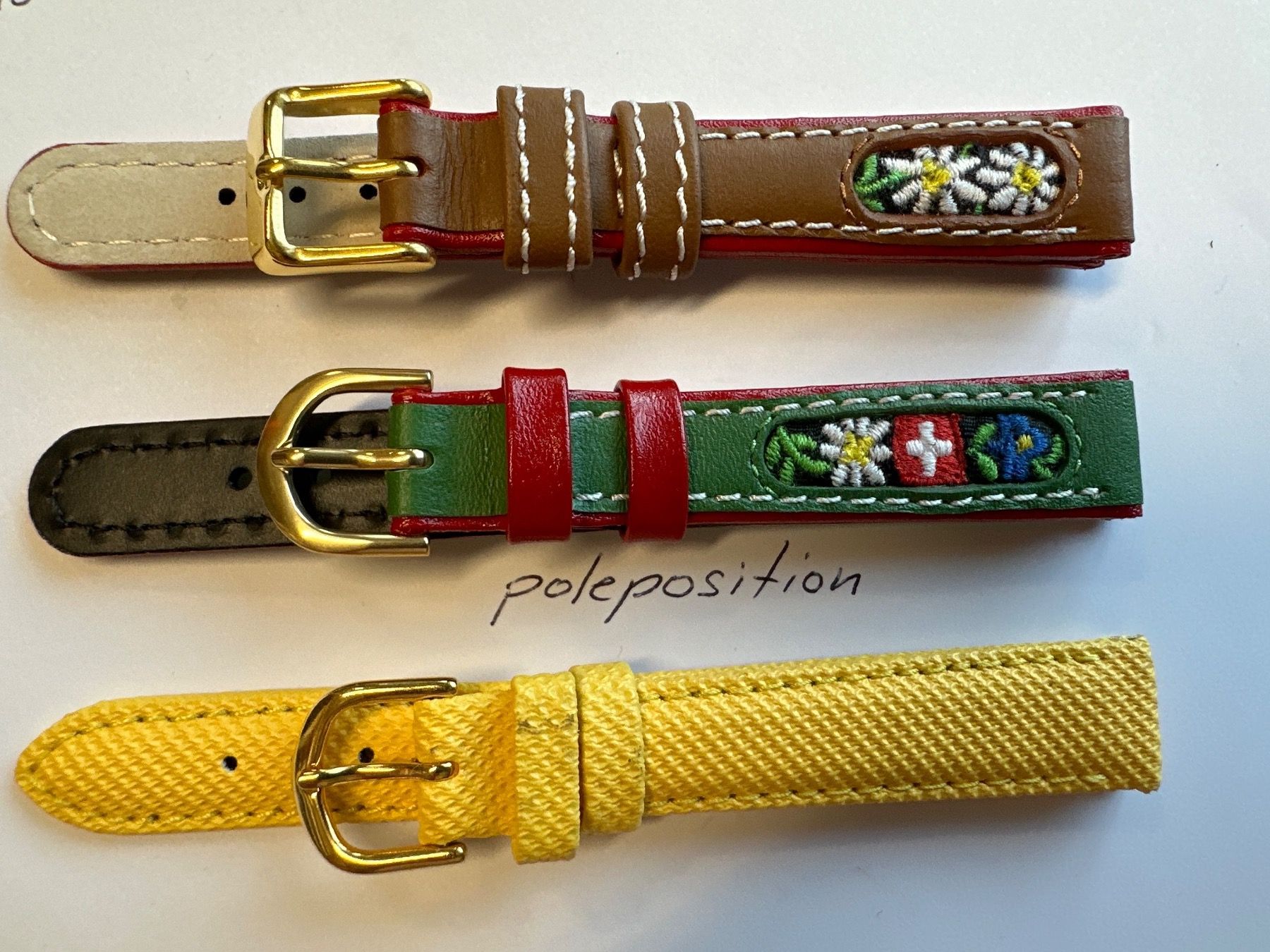 Armbänder & -reifen: 3 Stück Uhrenarmband 14mm, gemischt – Neu (gemäss Beschreibung) aus Courlevon von Poleposition