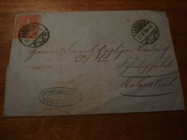 Faltbrief 1878, sitz. Helvetia, o Langnau iE,Grundbuchführer