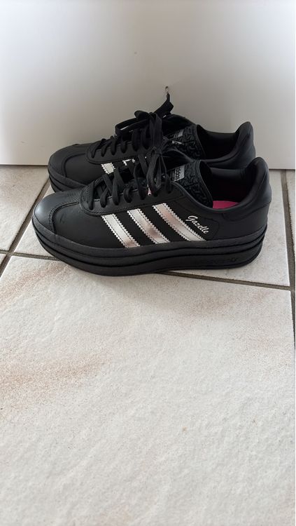 adidas gazelle silver green womens Adidas Gazelle in Schwarz Silber fr Damen