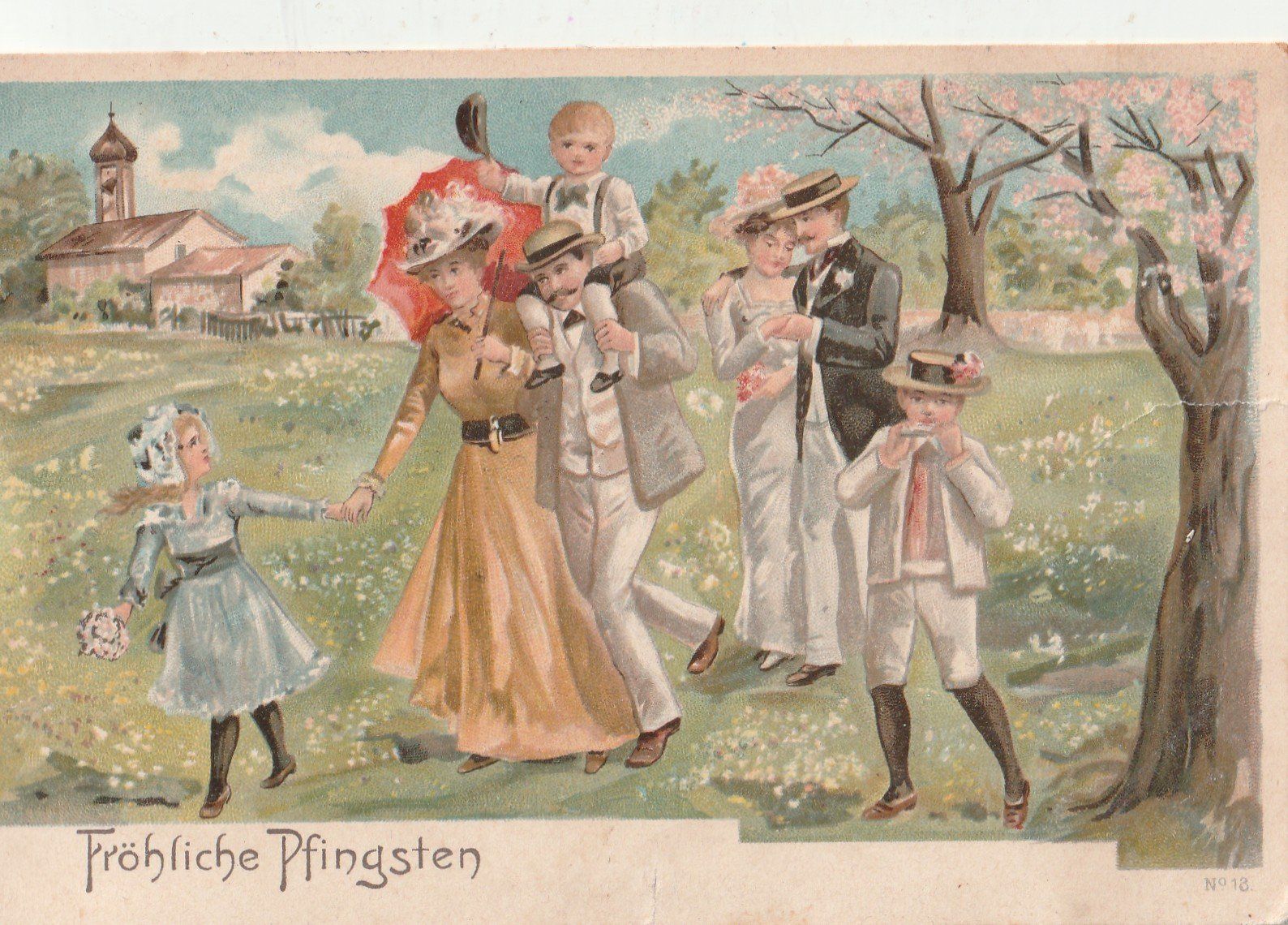 Cartoline postali: Familienausflug – Usato da Lumbrein venduto da made02