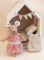 Stubemüsli & Friends – Mäusehäuschen mit Stoffmaus 🐭