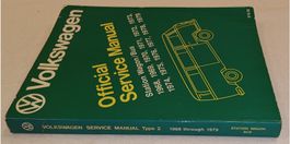 1968-1979 Service Manual VW STATION WAGON BUS Type 2