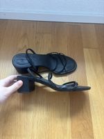 H&M Black Strappy Heels, Size 37 - Perfect for Summer!