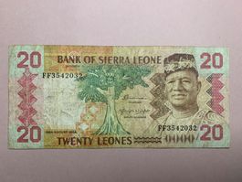 SIERRA LEONE - 20 Leones 24.8.1984 - Sehr Schön / Très Beau