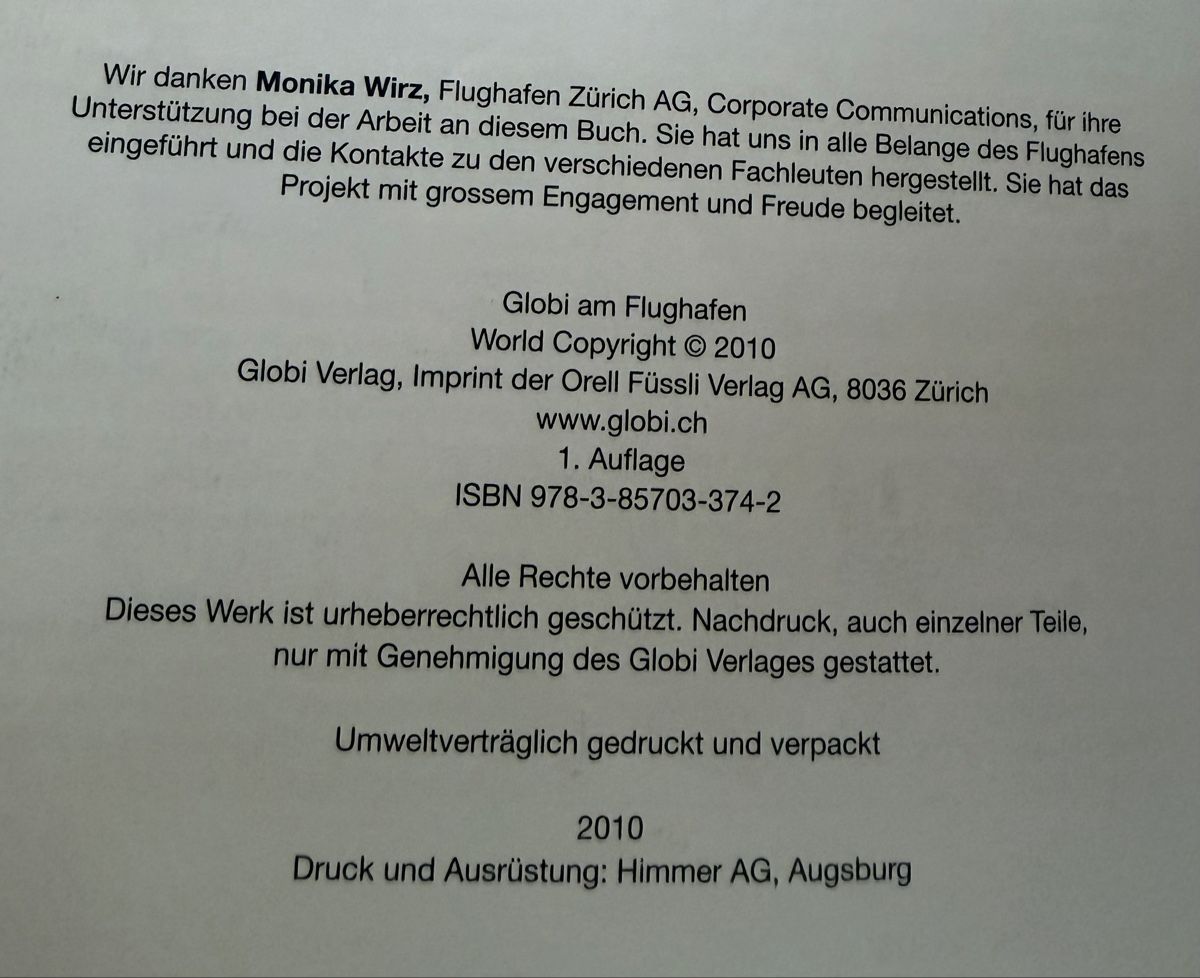BD: Globi am Flughafen – D'occasion à Oberhasli par anzis 2