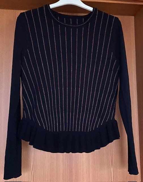 Pulls & Sweat-shirts: Damen MARCCAIN-Pullover schwarz gestreift – D'occasion à Ergisch par July64 1