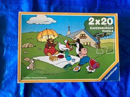 Puzzle Ravensburger Petzi 2x20 pièces état d'occasion