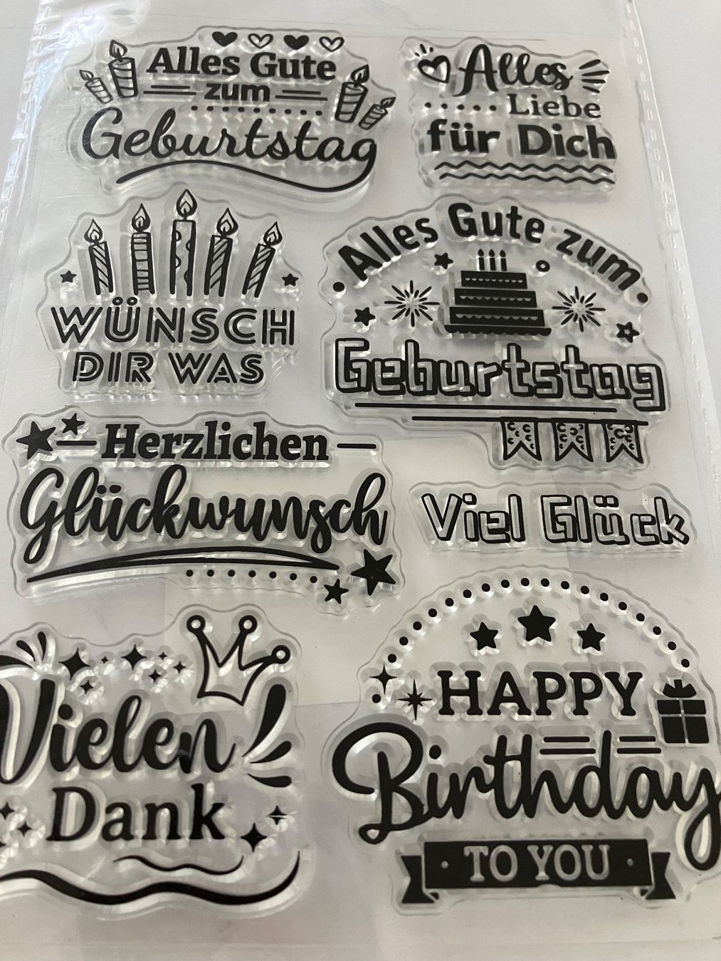 Timbri: Neues Set  Motivstempel Geburtstag – Nuovo e nell'imballaggio originale da Effretikon venduto da wenuss 1
