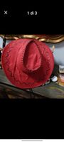 Cappello da cowboy rosso taglia unica costume Carnevale
