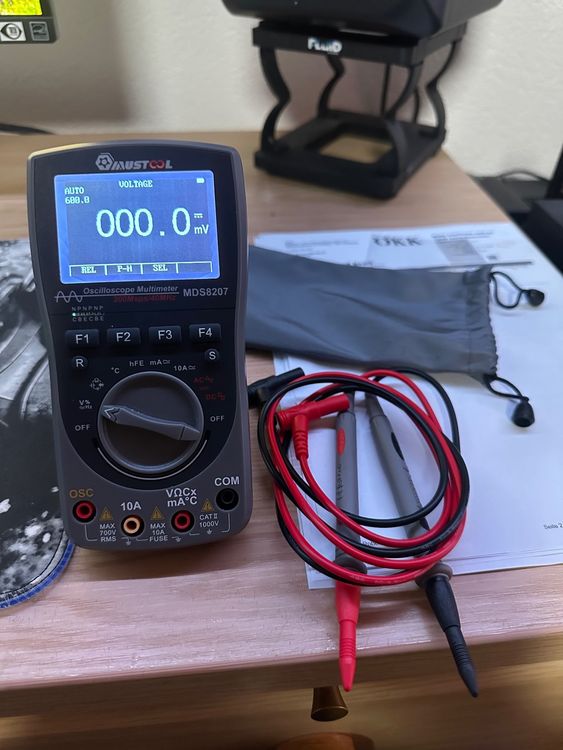 SEAFRONT 2-in-1 Oszilloskop-Multimeter USB-C – 400 KHz Bandbreite, 2 MSa/s, Wiederaufladbar, Mit Optionaler Wärmebildfunktion, Für Auto & Elektronik