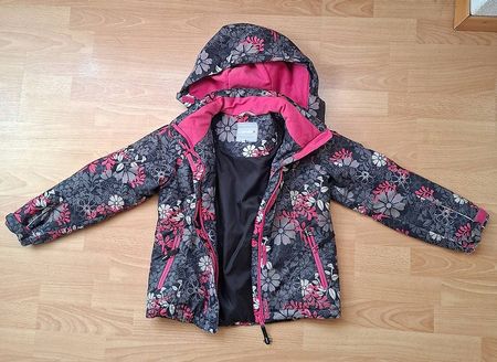 Mädchen Winter-/Skijacke gefüttert, Grösse: 128