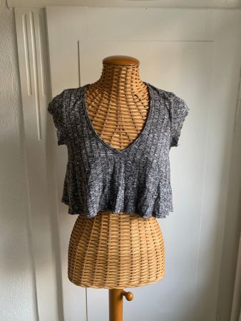 ECOTÉ - cropped T-Shirt grau XS