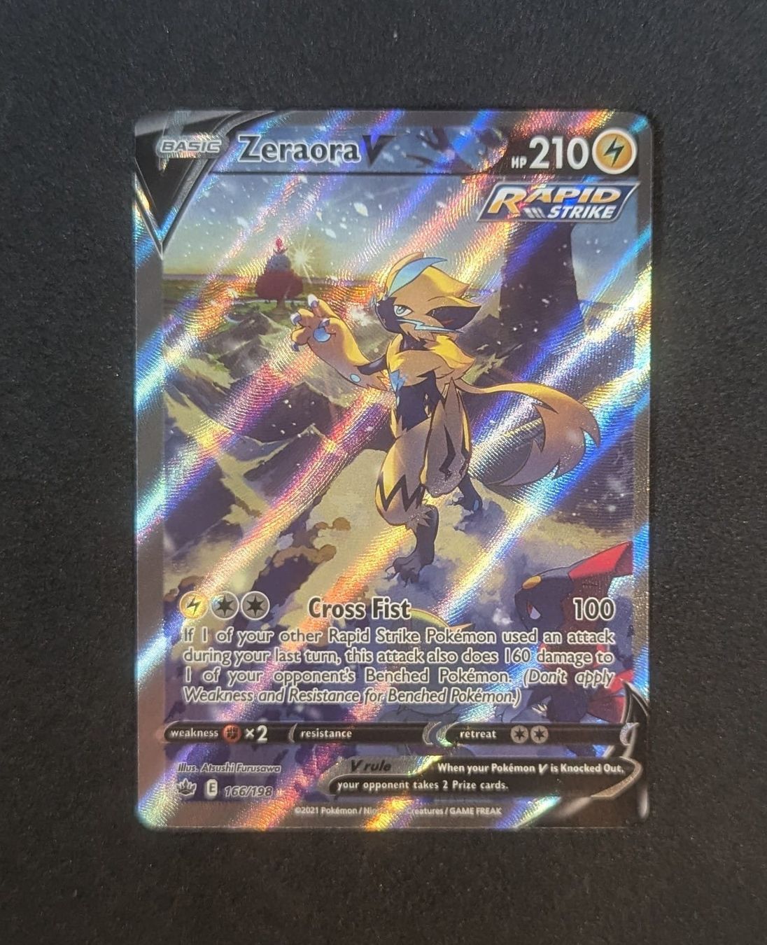 Pokémon Carte collezionabili: Zeraora V Chilling Reign 166/198 – Usato da Zürich venduto da printz7