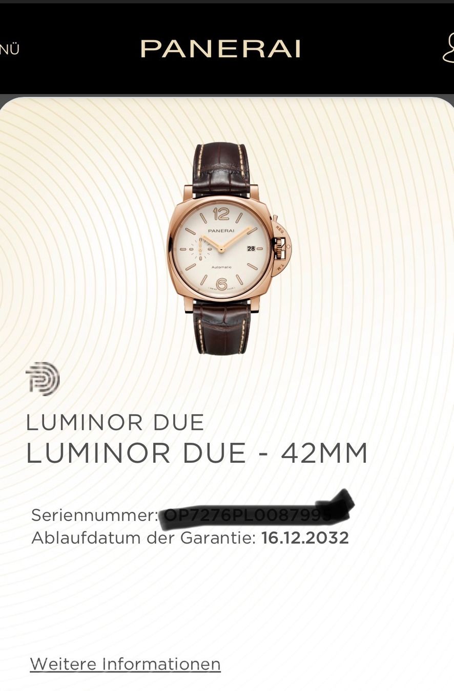 Panerai Uhren: Panerai  due 18kr. Rosegold – Neu (gemäss Beschreibung) aus Bazenheid von lasvegas1950 9