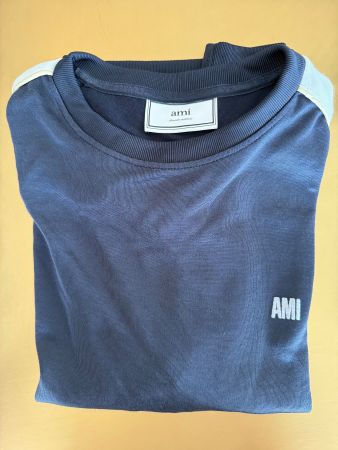 AMI Sweater, navy/white, Size M