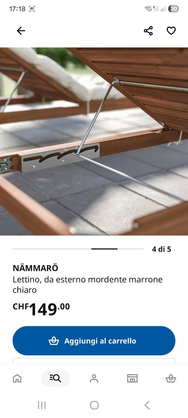 Ikea Liegen & Liegestühle: Sonnenliege Echtholz inklusive Auflage IKEA – Gebraucht aus Watt von fra_tad 2
