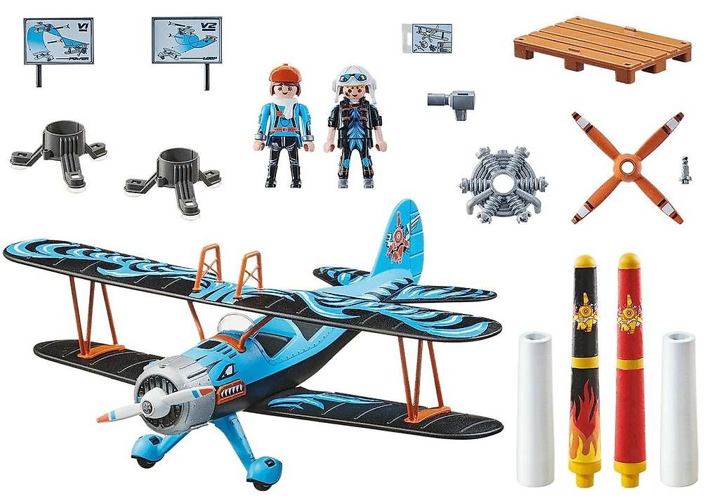 Playmobil Giocattoli: Playmobil Air Stuntshow Doppeldecker Phönix 70831 – Nuovo e nell'imballaggio originale da Birsfelden venduto da der-Wegweiser 2